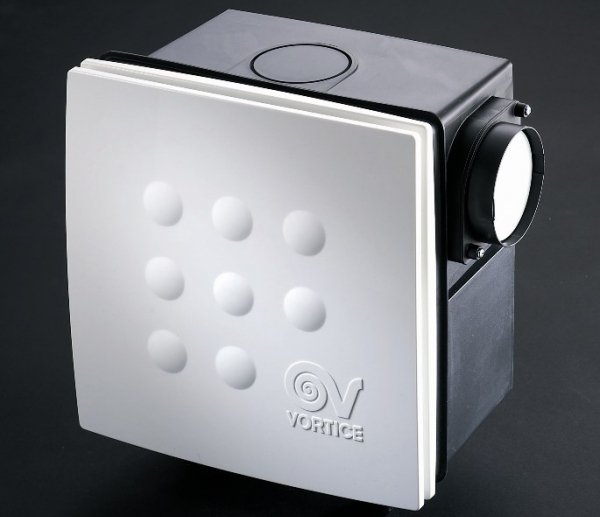 Центробежный вентилятор Vortice VORT Quadro Micro 100 I осуществит организованный воздухообмен